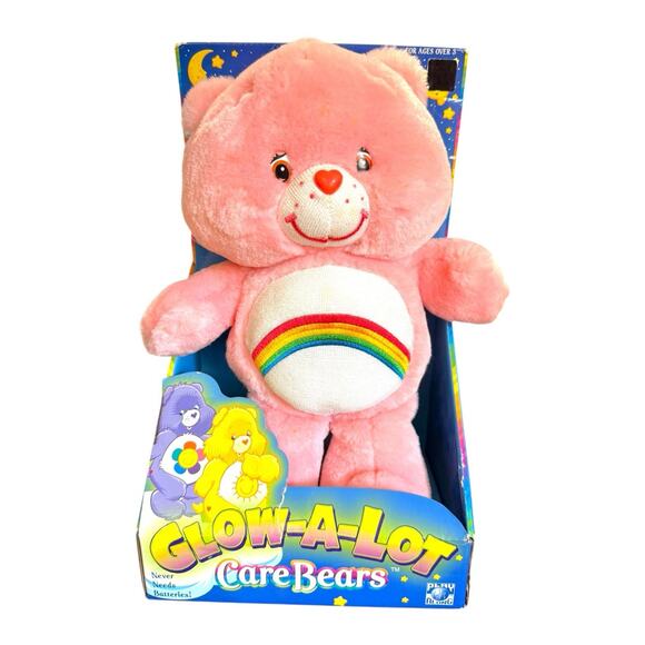 2005 Care Bears 12” Plush Glow-A-Lot Cheer Bear in Original Box New in Box - Picture 11 of 12